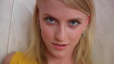 Angelic golden-haired chat up Katie B craves for his lengthy